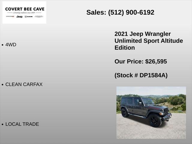 2021 Jeep Wrangler Sport Altitude 4x4