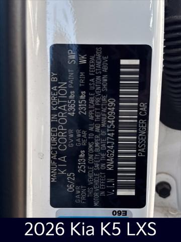 2026 Kia K5 LXS FWD