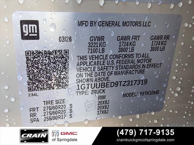 2026 GMC Sierra 1500 Crew Cab, Short Bed, SLE, 4WD