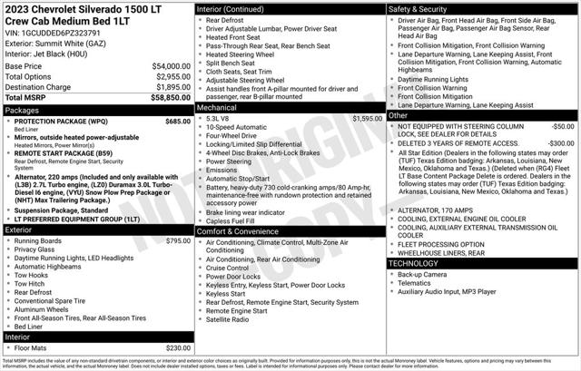 2023 Chevrolet Silverado 1500 4WD Crew Cab Standard Bed LT