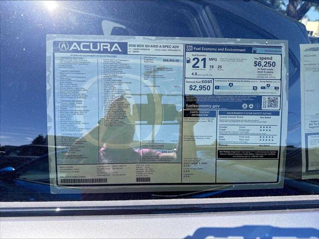 2026 Acura MDX A-SPEC Advance Package
