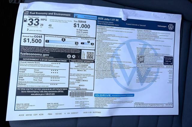 2026 Volkswagen Jetta SE