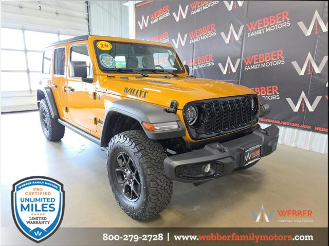 2026 Jeep Wrangler WRANGLER 4-DOOR WILLYS 2026 Jeep Wrangler WRANGLER 4-DOOR WILLYS
