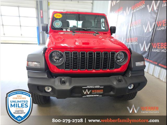 2026 Jeep Wrangler WRANGLER 4-DOOR SPORT S 2026 Jeep Wrangler WRANGLER 4-DOOR SPORT S