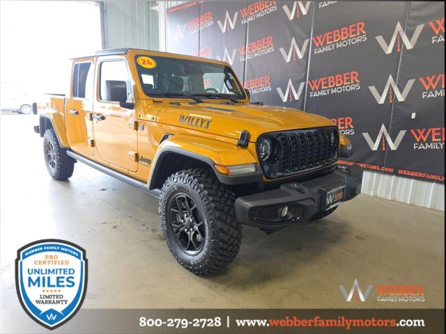 2026 Jeep Gladiator GLADIATOR WILLYS 4X4 2026 Jeep Gladiator GLADIATOR WILLYS 4X4