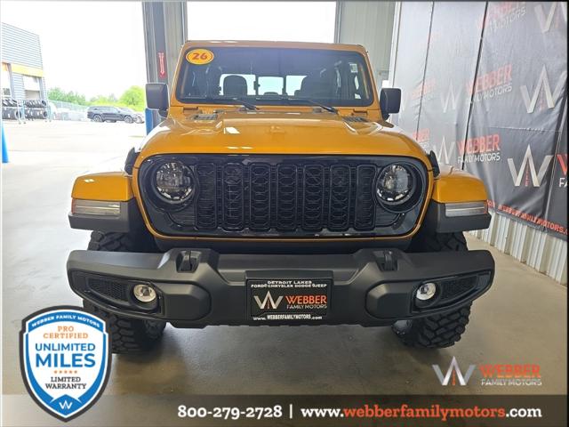 2026 Jeep Gladiator GLADIATOR WILLYS 4X4 2026 Jeep Gladiator GLADIATOR WILLYS 4X4