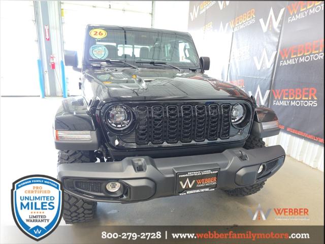 2026 Jeep Gladiator GLADIATOR WILLYS 4X4 2026 Jeep Gladiator GLADIATOR WILLYS 4X4