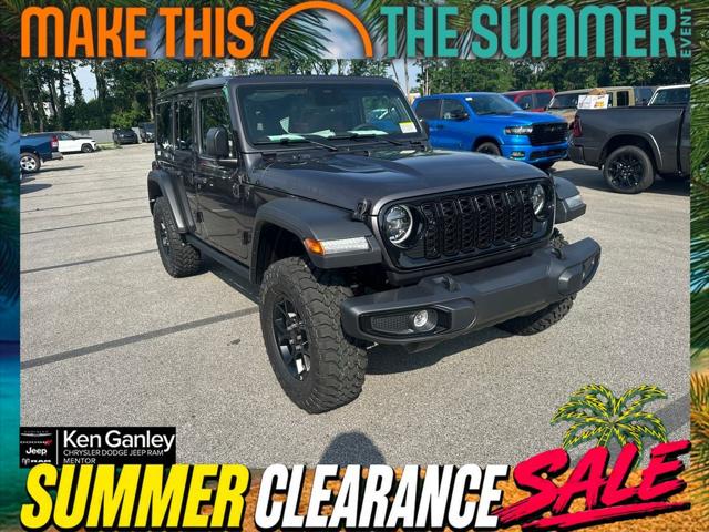 2026 Jeep Wrangler 4-Door Willys 4x4 for sale in Mentor, OH