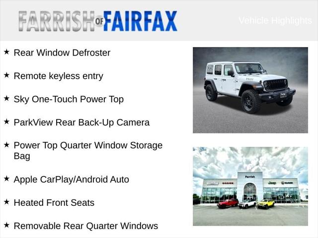 2026 Jeep Wrangler WRANGLER 4-DOOR WILLYS 2026 Jeep Wrangler WRANGLER 4-DOOR WILLYS