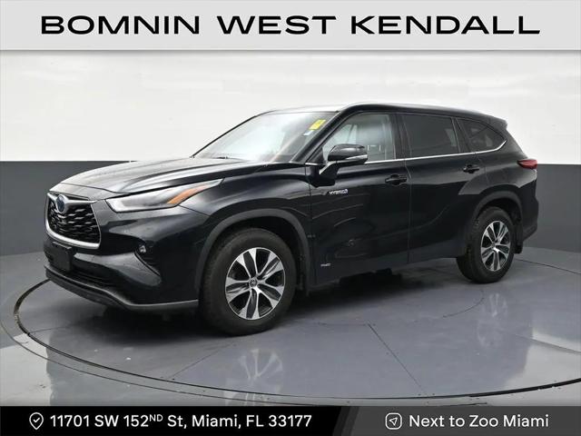 2021 Toyota Highlander Hybrid XLE for sale in Miami, FL