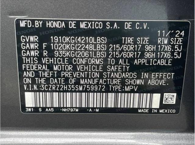 2025 Honda HR-V AWD LX