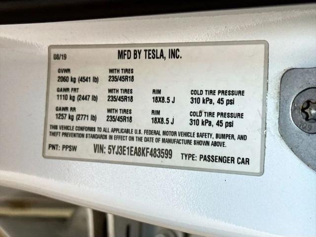 2019 Tesla Model 3 Standard Range Plus