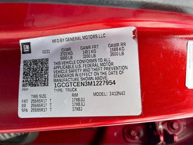 2021 Chevrolet Colorado 4WD Crew Cab Short Box LT