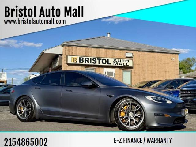 2021 Tesla Model S Plaid Tri Motor All-Wheel Drive for sale in Levittown, PA