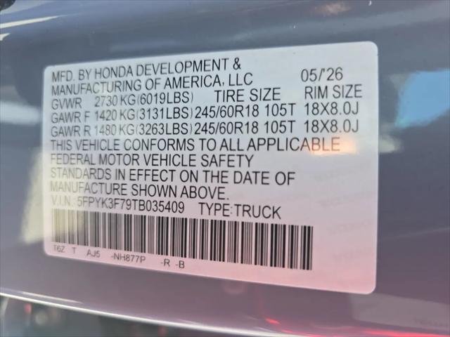 2026 Honda Ridgeline TrailSport+