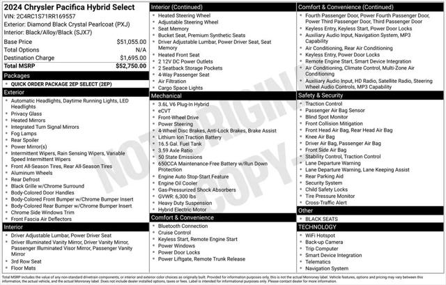 2024 Chrysler Pacifica Hybrid Select