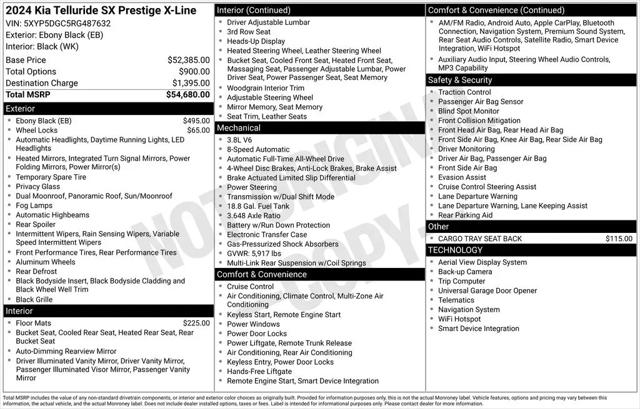2024 Kia Telluride SX Prestige X-Line