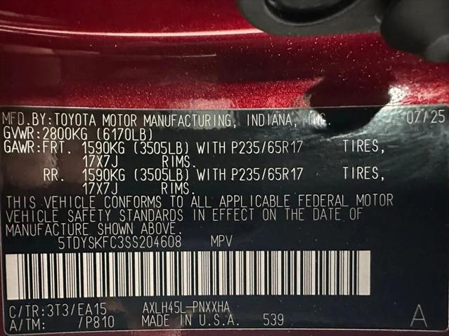 2025 Toyota Sienna XLE