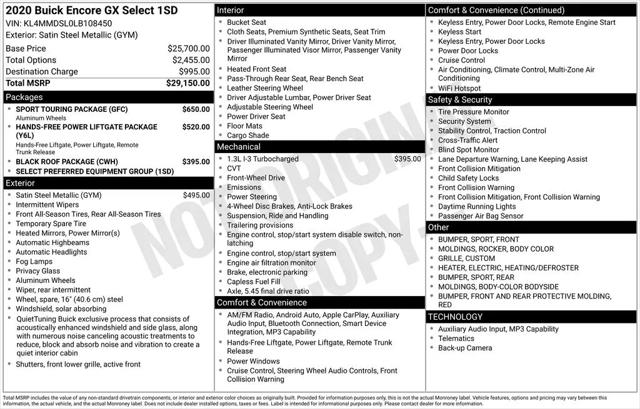 2020 Buick Encore GX FWD Select