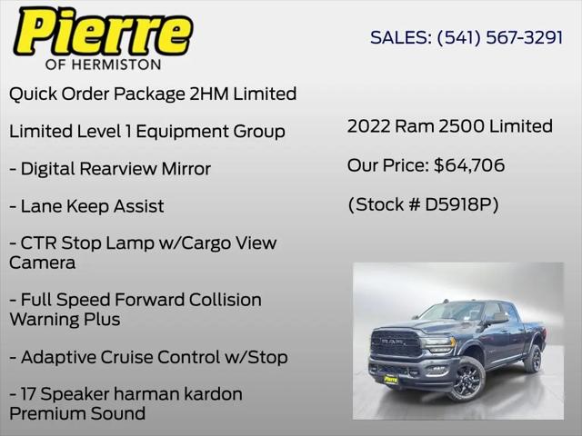 2022 Ram 2500 Limited Crew Cab 4x4 6'4" Box