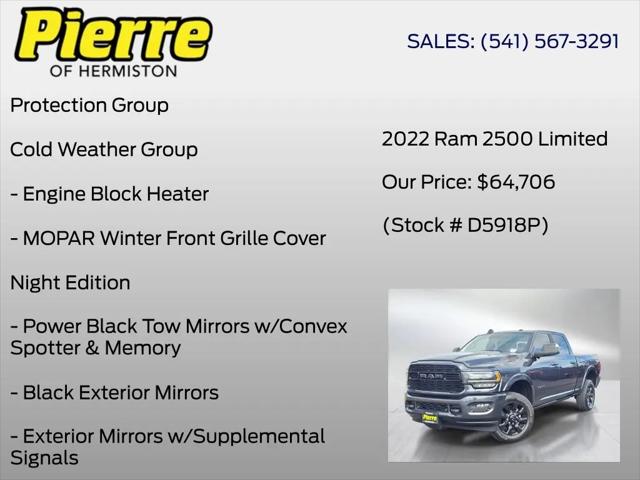 2022 Ram 2500 Limited Crew Cab 4x4 6'4" Box