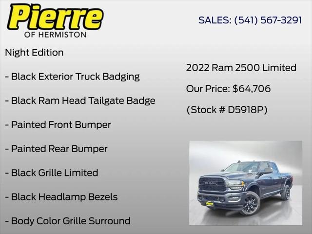2022 Ram 2500 Limited Crew Cab 4x4 6'4" Box