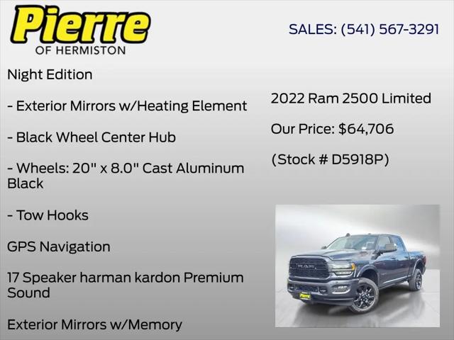 2022 Ram 2500 Limited Crew Cab 4x4 6'4" Box