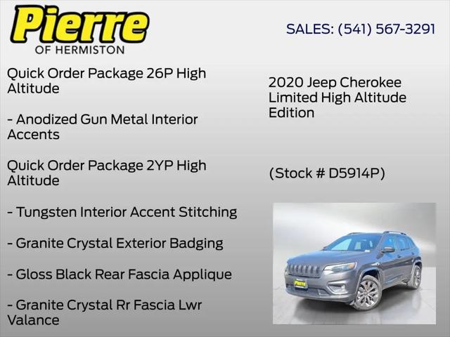 2020 Jeep Cherokee High Altitude 4x4