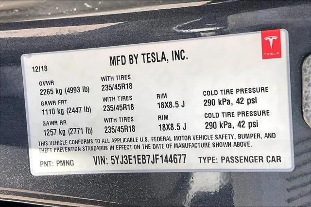 2018 Tesla Model 3 Long Range