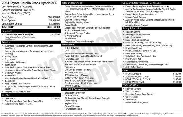 2024 Toyota Corolla Cross Hybrid XSE
