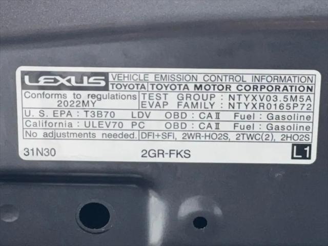 2022 Lexus IS 350 F SPORT