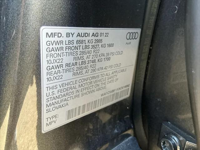 2022 Audi SQ8 Prestige TFSI quattro Tiptronic
