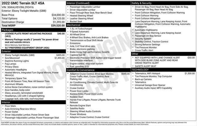 2022 GMC Terrain AWD SLT