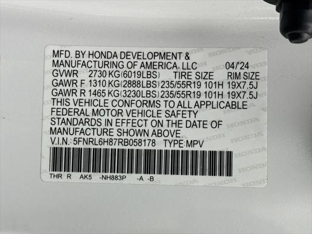 2024 Honda Odyssey Touring