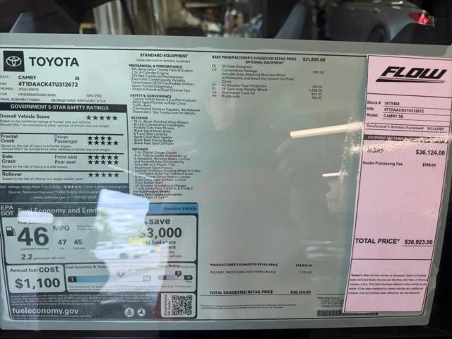 2026 Toyota Camry SE