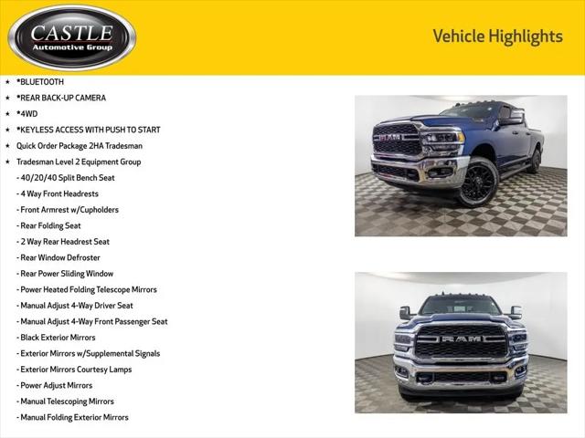 2024 Ram 2500 Tradesman Crew Cab 4x4 6'4" Box