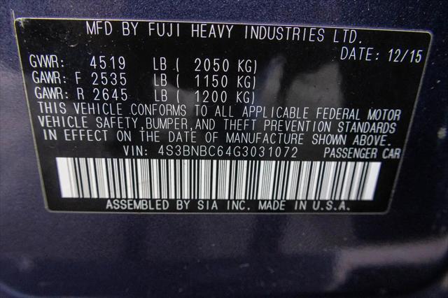 2016 Subaru Legacy 2.5i Premium