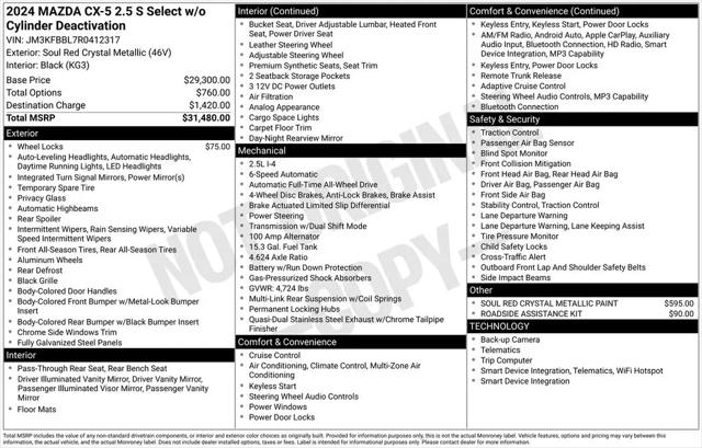 2024 Mazda CX-5 2.5 S Select