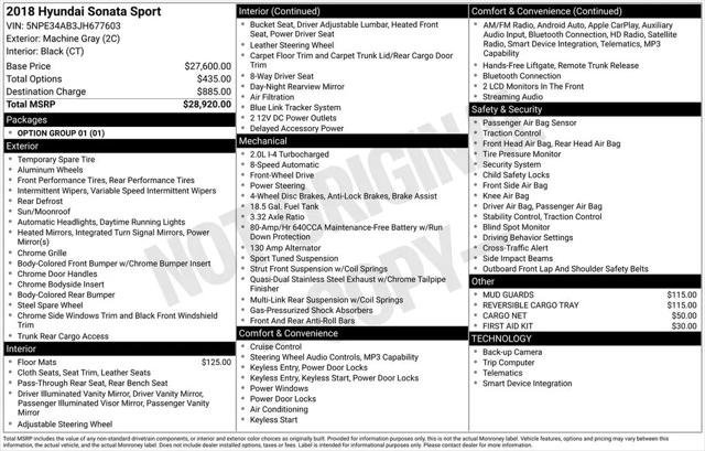 2018 Hyundai Sonata Sport 2.0T