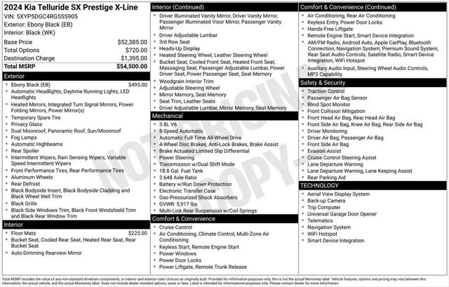 2024 Kia Telluride SX Prestige X-Line
