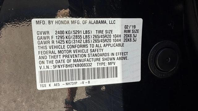 2019 Honda Passport Elite
