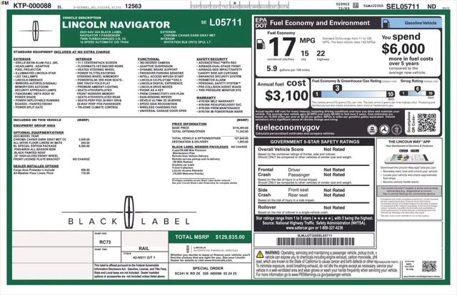 2025 Lincoln Navigator Black Label
