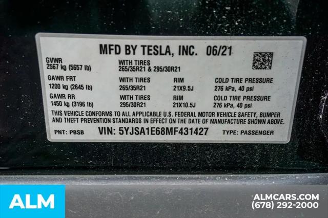 2021 Tesla Model S Plaid Tri Motor All-Wheel Drive