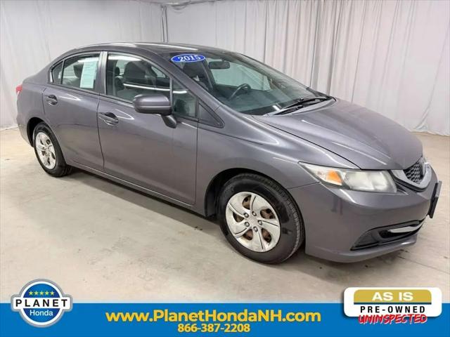 2015 Honda Civic LX for sale in Tilton, NH
