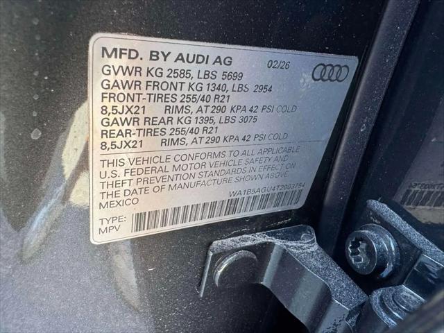 2026 Audi SQ5 Sportback Premium Plus TFSI quattro S tronic