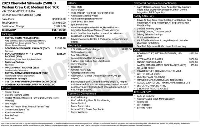 2023 Chevrolet Silverado 2500HD 4WD Crew Cab Standard Bed Custom