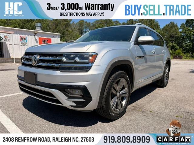 2019 Volkswagen Atlas 3.6L V6 SE w/Technology R-Line for sale in Raleigh, NC