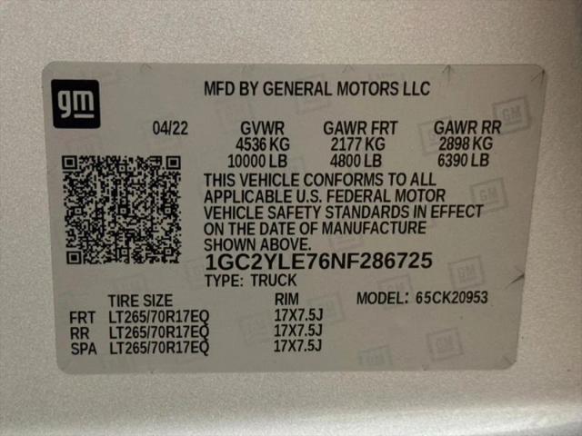 2022 Chevrolet Silverado 2500HD 4WD Double Cab Long Bed WT