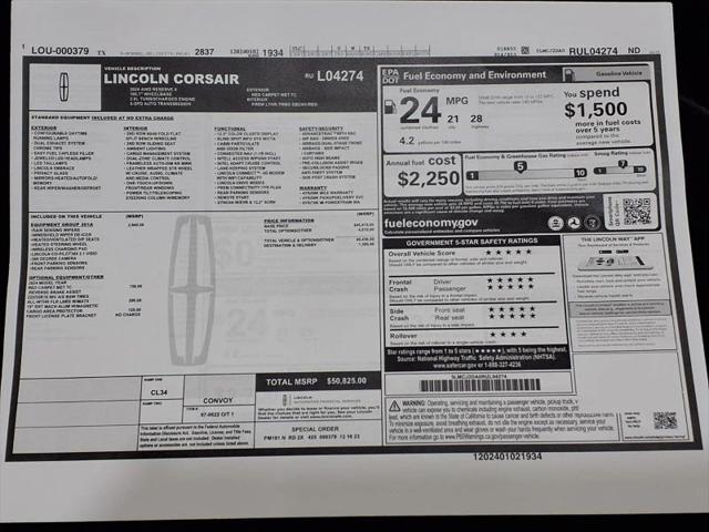 2024 Lincoln Corsair Reserve