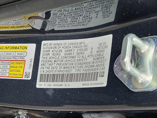 2023 Honda Civic EX w/o BSI
